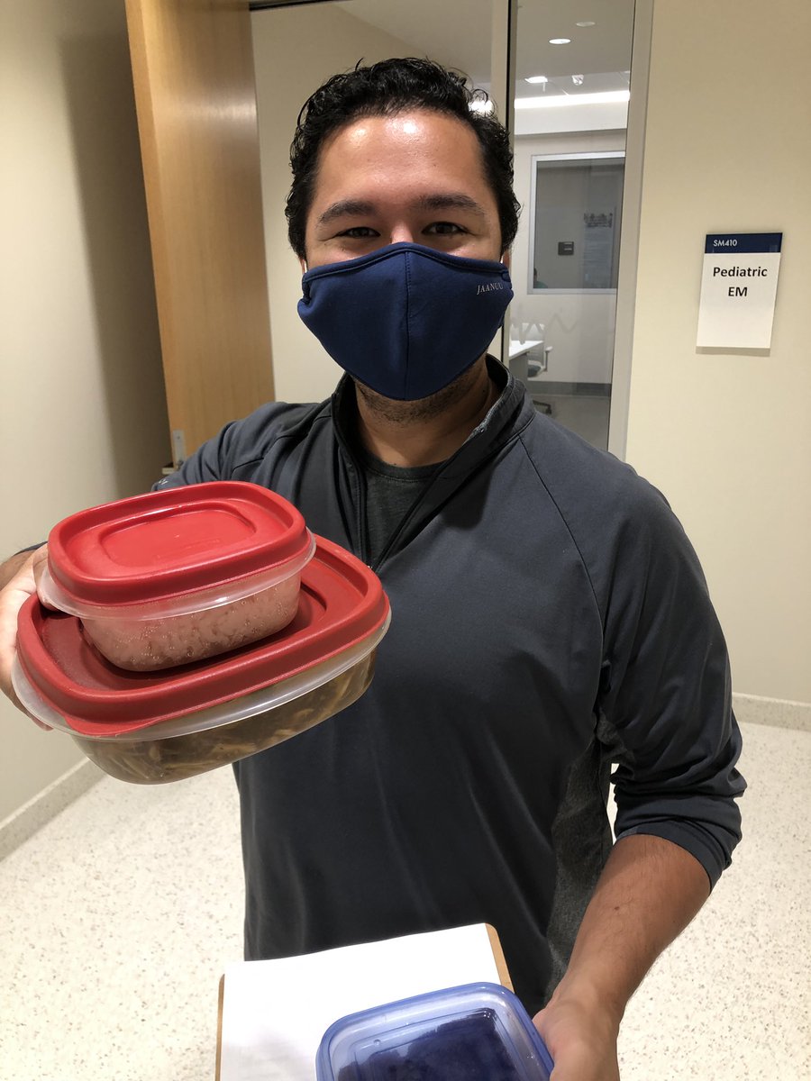 PED attending Matt Maready! Always teaching, singing, and keeping his residents fed!