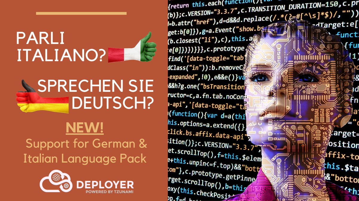 tzunami's tweet photo. #NEW! Support for #German & #Italian Language Pack.
Start evaluating NOW:https://t.co/0F1BHzmXOo
#italiano #Deutsch #DataMigration #technology #sharepoint #informationtechnology #sharepointonline #SharePoint2019 #MigrationTool #office365 #migrationapi #ContentMigration #OnPremise https://t.co/xjWtwwWtTn