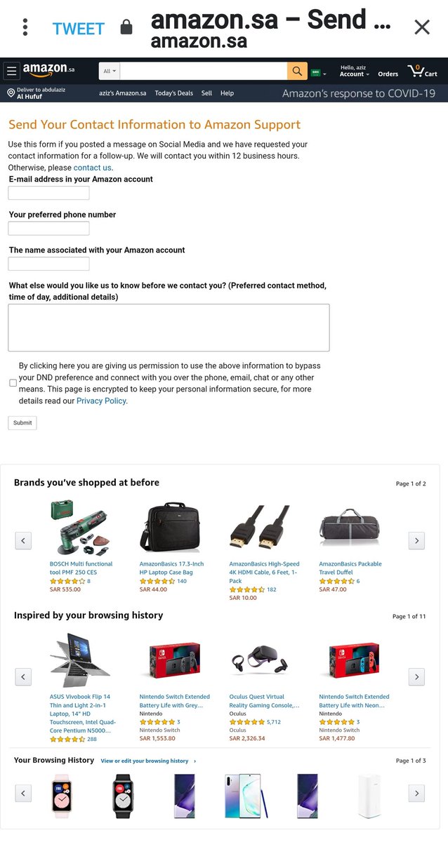 Amazon Help Hello Sorry For Any Issue About Your Order In Order To Provide The Best Service To You Please Contact Us On Our Number From 9 00am To 9 00pm
