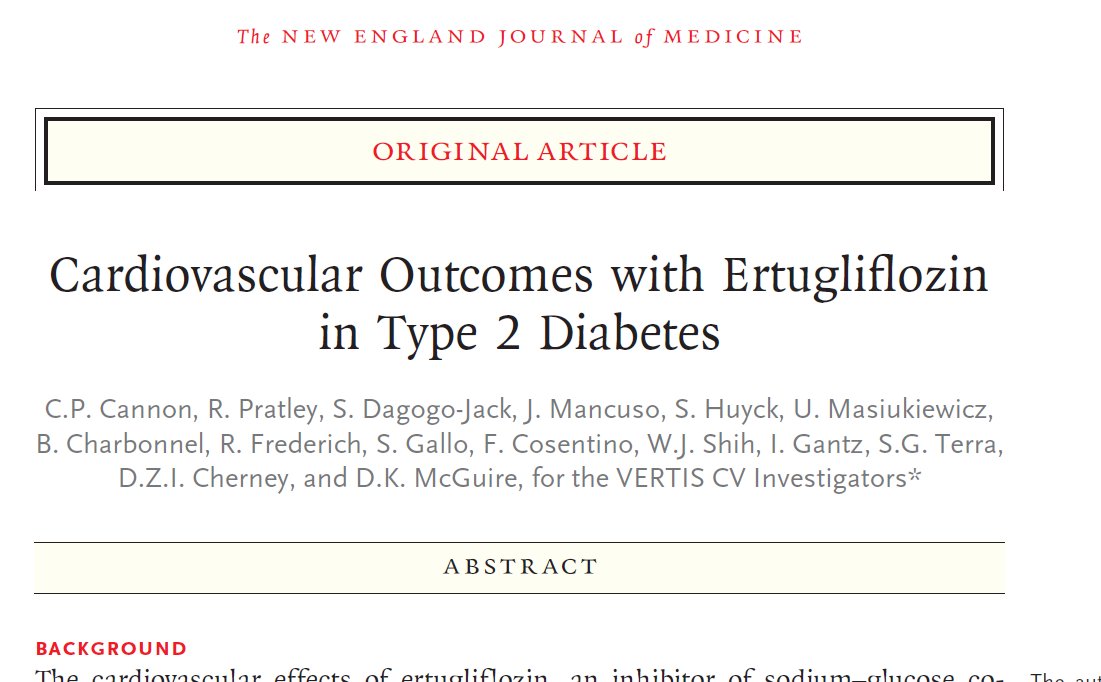 Nephroed's tweet photo. Congratulations to Dr. David Cherney and his team on article published in NEJM “Cardiovascular Outcomes with Ertugliflozin in Type 2 Diabetes” #uhnnephrology #nephroed #UHN https://t.co/IK1LemVAsO https://t.co/H7SetoOCT2