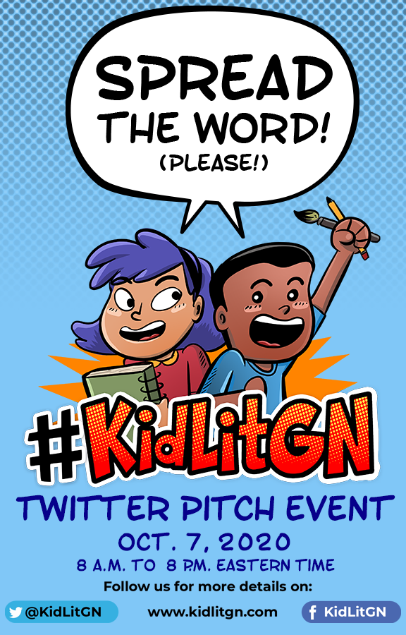 KidLitGN's tweet photo. We're just under two weeks until the #KidLitGN Twitter Pitch event! Get your pitches ready and please help spread the word by sharing this post on your timeline! #kidlit #graphicnovels https://t.co/AOtwgWkpuW