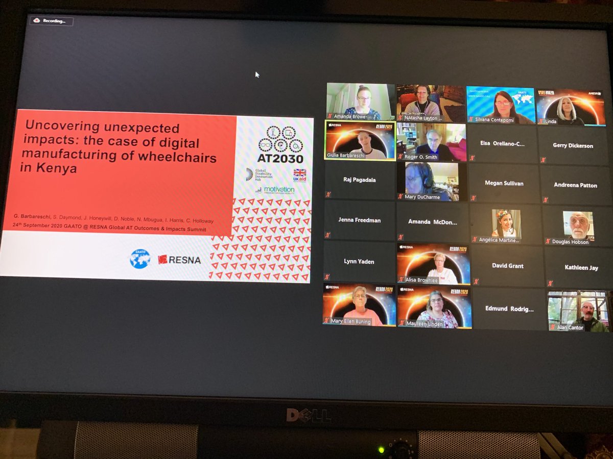 LaytonNatasha's tweet photo. Great work #GiuliaBarbareschi presenting at #GAATO at #RESNA2020 for #GDIHub and partners https://t.co/5MvBpUIJNX