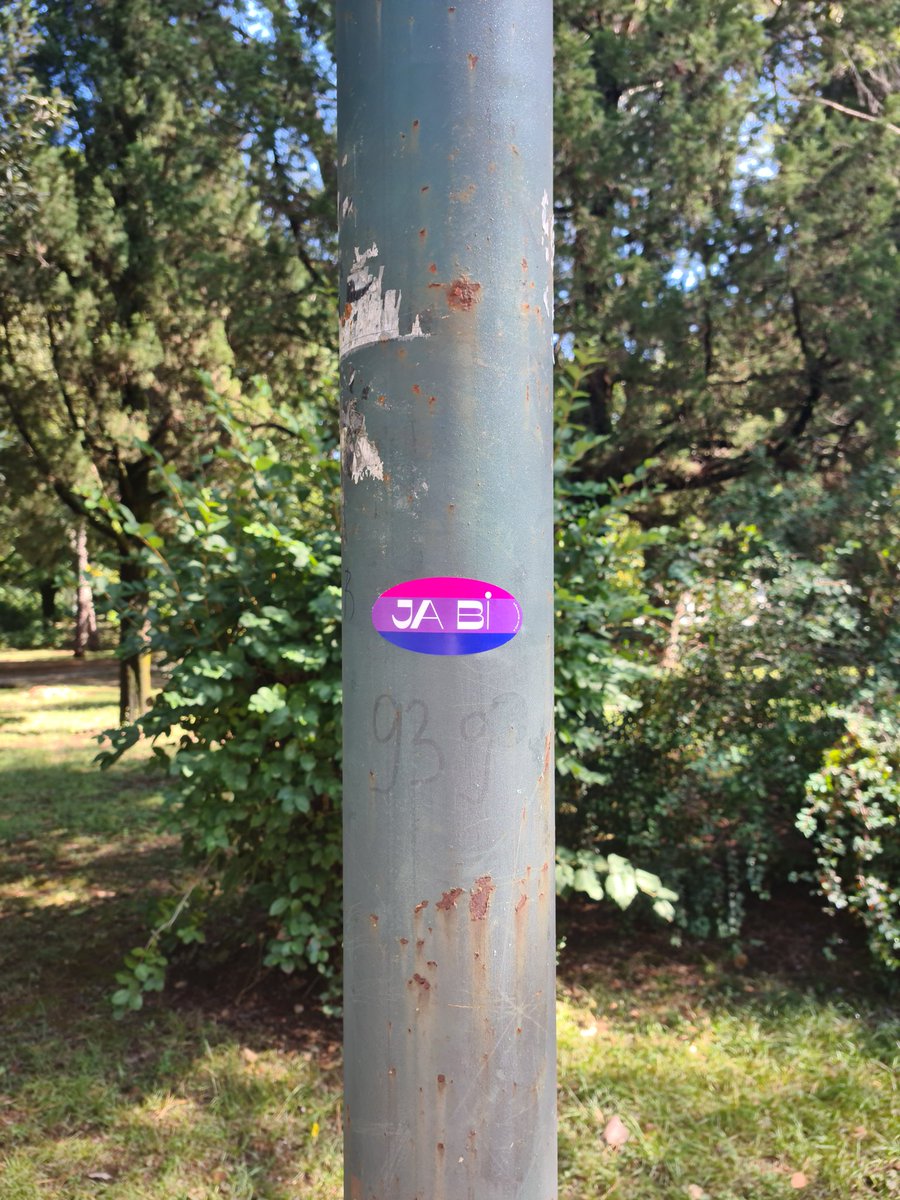QueerMontenegro's tweet photo. For #BiWeek we put bi+ stickers around Podgorica in order to increase #BiVisibilty 🌈❤☀️ https://t.co/JTNBdwjGkH