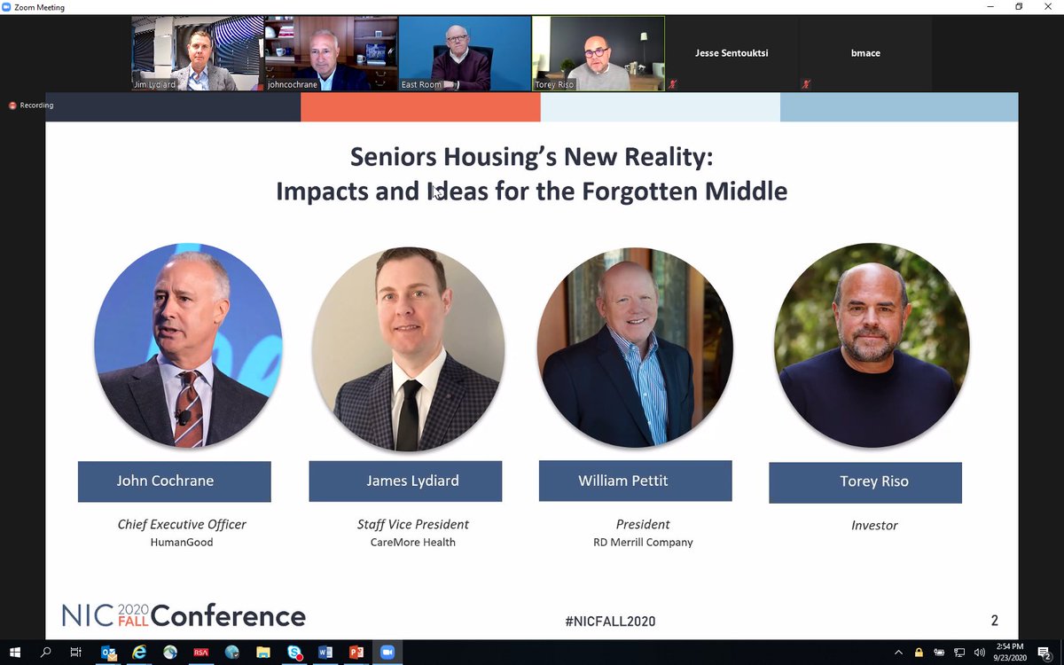 JimLydiard's tweet photo. The time is now for housing and healthcare to develop more safe/affordable strategies for middle income senior living.
Thx @Natl_Inv_Ctr for the platform. Please join in the fall conference on 10/8 from 1-2 pm ET
@CareMoreHealth
@MerrillGardens
#HumanGood
@BethMace https://t.co/u9HVKEVw3Q