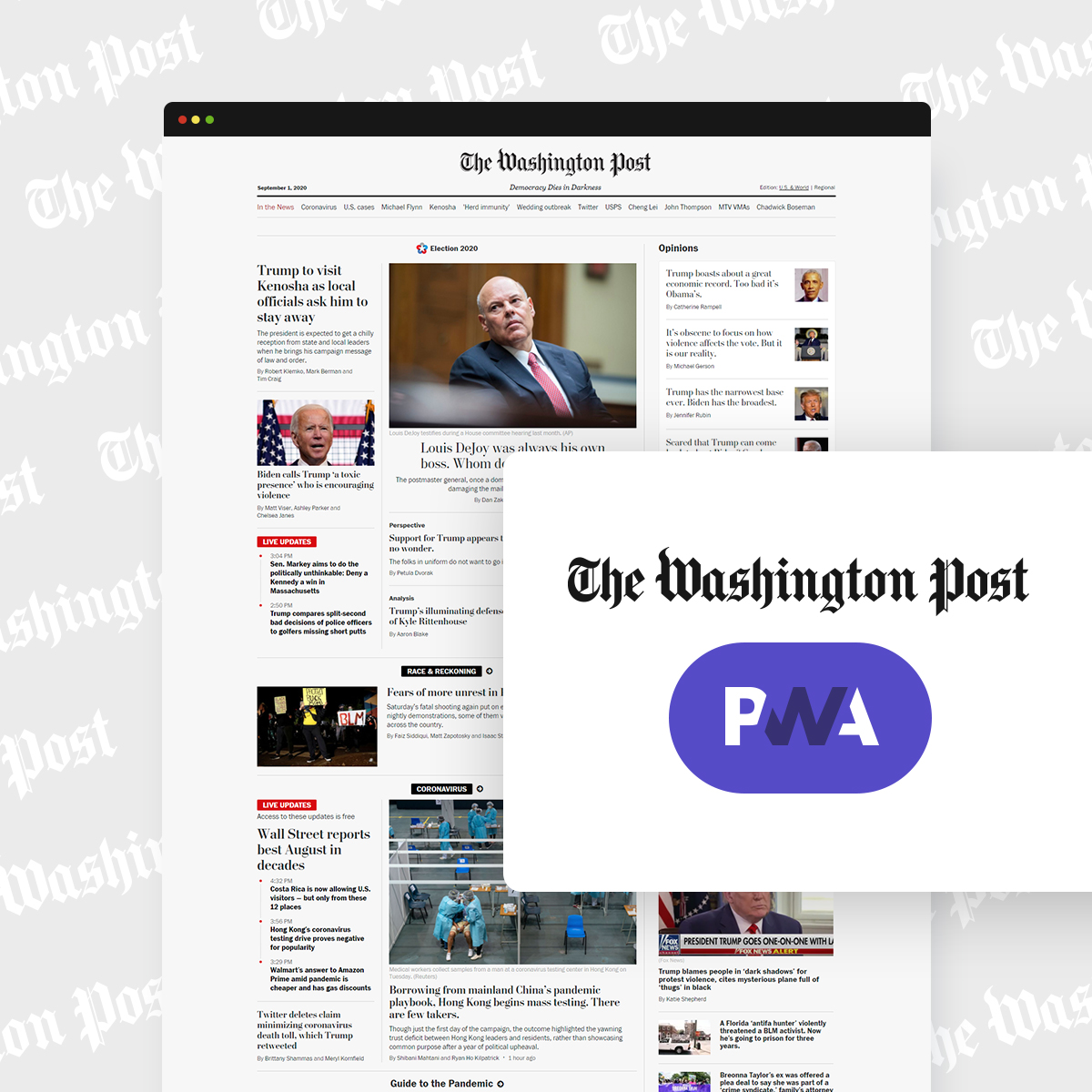 VueFront_js's tweet image. The Washington Post on PWA
Results
✔️23% increase in mobile search users who return within 7 days
✔️88% improvement in load time for AMP content versus traditional mobile web
✔️1000+ articles The Washington Post publishes in AMP HTML daily… t2p.pw/02x3qT0xnT