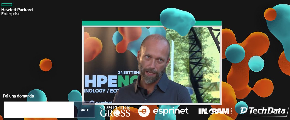 MatteoBroglio's tweet image. Fabio Tognon e le novità Aruba. reti sempre più sicure e performanti.

#HPENow @sistemihs @MarcoLorux #hpeinnolab @_fabiotognon