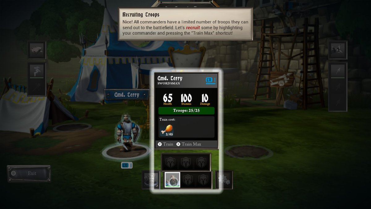 LetsSWITCHGames's tweet photo. #NintendoSwitch @zenstudios #CastleStorm 2. There is an bug at the beginning telling you to create an army, and it keeps repeating. https://t.co/4r0BcW5EGe