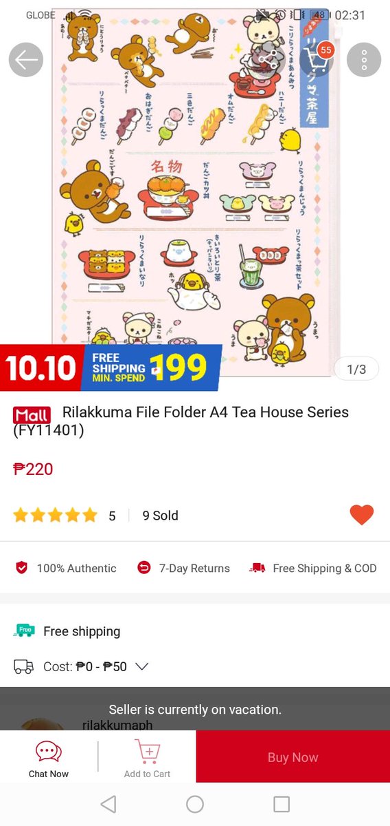 They have so many cute folders  https://shopee.ph/product/124485135/2277347986?smtt=0.306904736-1600972287.9