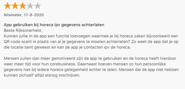 kmvoges's tweet photo. @ijansch ik zie dat iemand het ook al in de app store reviews gevraagd heeft met een iets uitgebreidere uitleg: https://t.co/hT2zb6yV9p