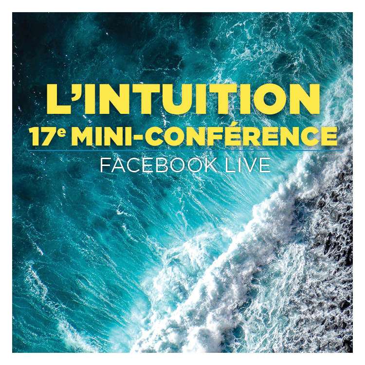 Ce soir, 19h30, c'est ma 17e mini-conférence via #FacebookLive. Le thème : l'intuition !  
Comment développer davantage ce petit guide intérieur ? Appuyée de quelques anecdotes de mon parcours, je vous partagerai des #astuces pour vous aider à mieux connecter à vôtre #intuition!
