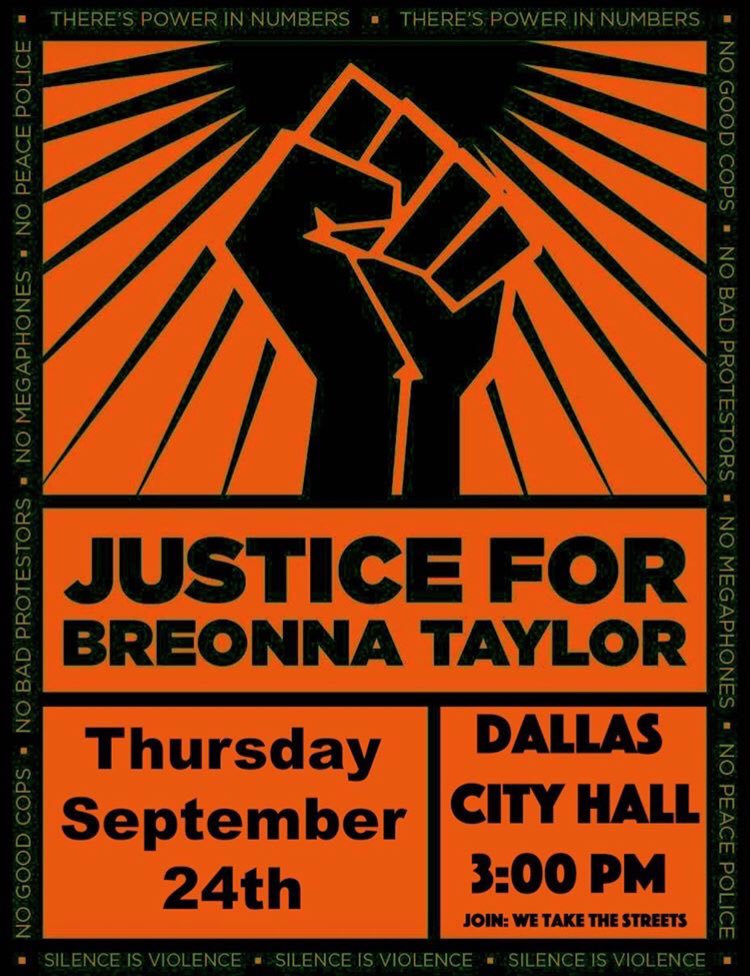 theactioncode's tweet image. 3pm Dallas City Hall. 
Go hard for Breonna Taylor.