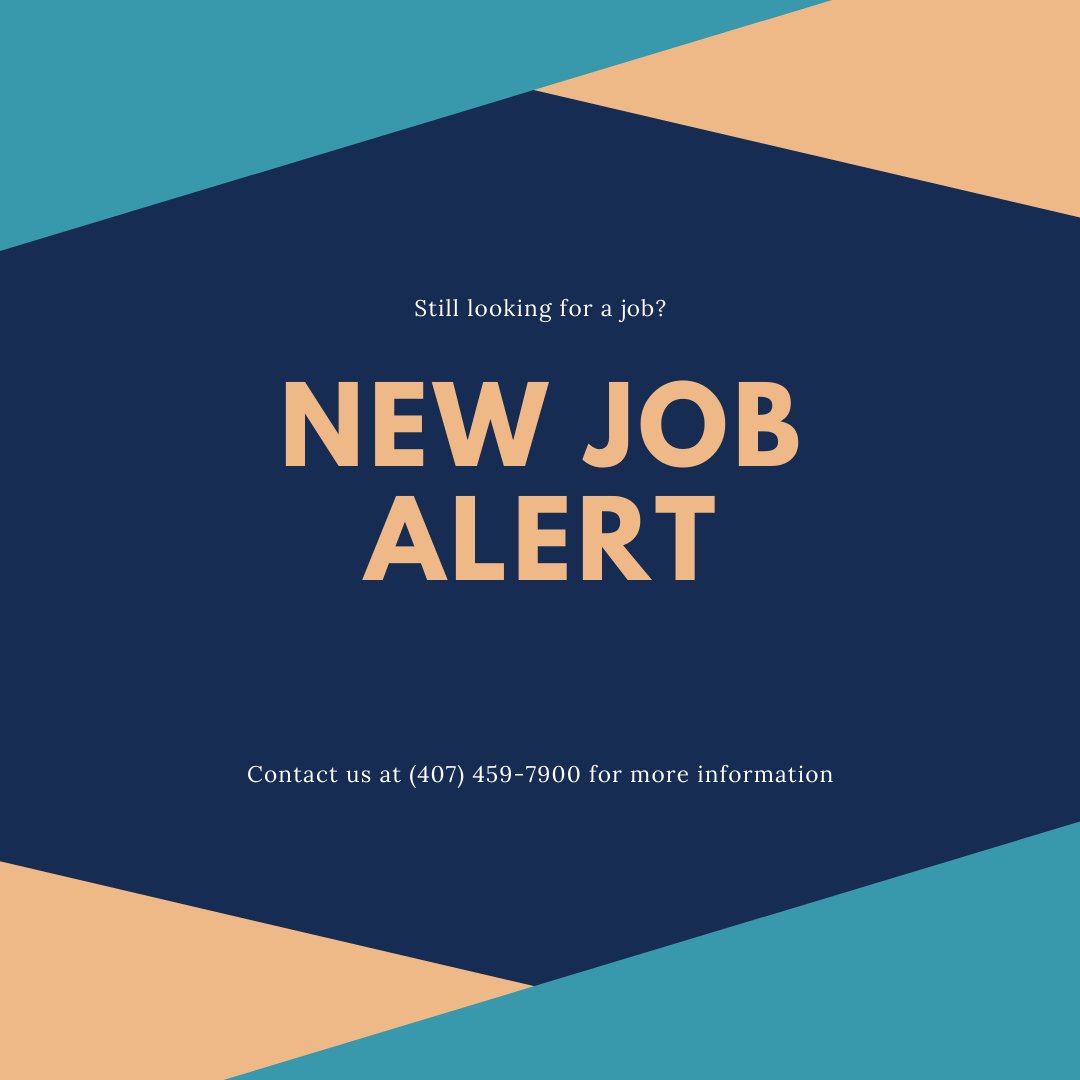 Now #hiring
*Laboratory Research Assistant - Orlando, FL.  (Full-Time)
*Quality Assurance Specialist - Orlando, FL. (Full-Time)
*Driver Courier Logistics - Apopka, FL. (Full-Time) 
*Water/Waste Water Plant Mechanic - Walla Walla, WA. (Contract)
#recruit #ThinkCiNQ #NewJobAlert