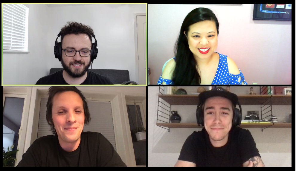 ladyleet's tweet image. Recording an awesome @moderndotweb podcast you have to listen to!
Talking about the new CSS in JS framework @stitchesjs (and @modulz).
Y'all... I'm a convert.
Thx @peduarte and @christianalfoni for joining myself and @hmillerdev! #modernweb #cssinjs #100daysofcode