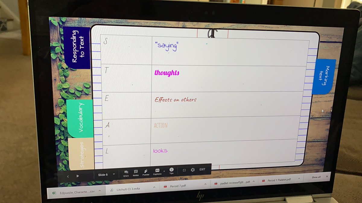 ruggreads's tweet photo. Trying out digital notebooks today! Students took notes and were encouraged to make it their own. @RamapoRidgeMS #GoogleSlides https://t.co/7RmNJIRx6l