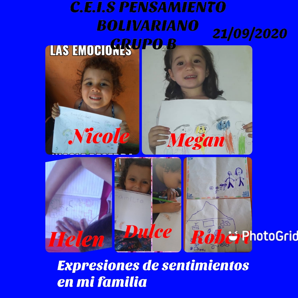 Cada familia una escuela Grupo B, expresión de sentimientos en la familia a través de dibujos. @MPPEDUCACION.@psuvaristobulo.<a href="/RosangelaOrozco/">Rosangela Orozco</a>.@ZonaEducTachira.<a href="/charlychaves/">Charly Rojas Chaves</a>.<a href="/circuito2carde1/">@circuito2cardenas</a>.@ClifpC