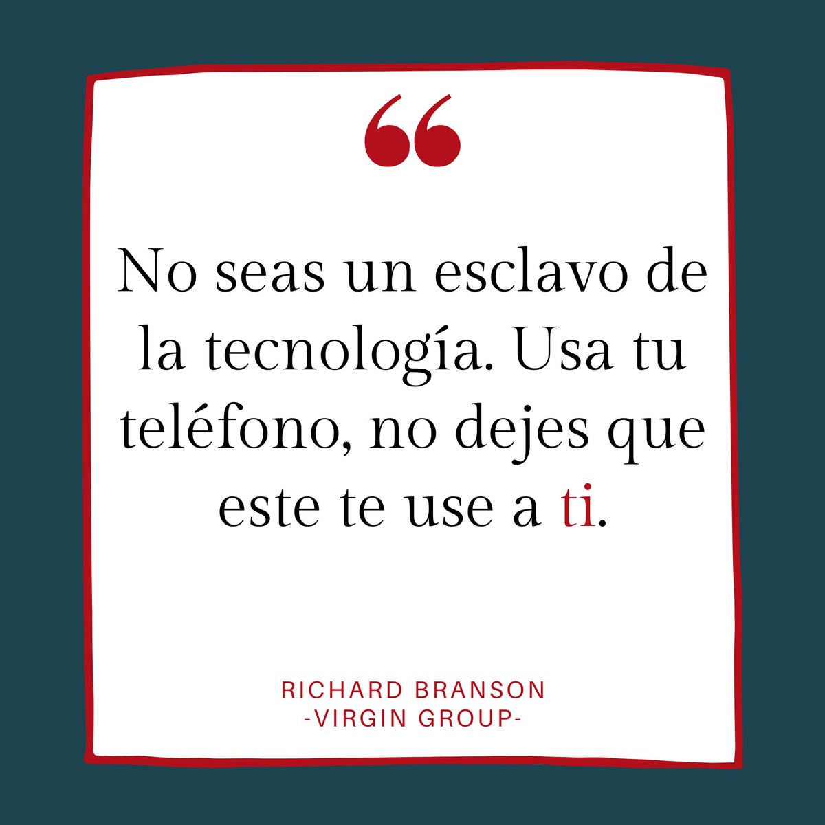 CriptooApp's tweet image. Richard Branson nos deja esta frase para reflexionar sobre el uso que le damos a nuestro teléfonos.

¿Qué te parece esta reflexión?

#criptoo #criptooapp #mensaje #candado #oculta #EsCosaTuya #app #apple #movil #phone #quote #RichardBranson #VirginGroup #tecnologia