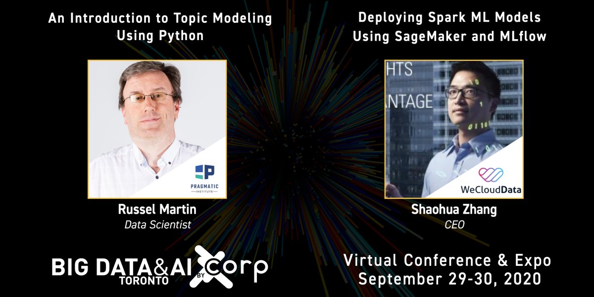 BigDataAITO's tweet photo. Russel Martin and Shaohua Zhang, from @thedatainc and @WeCloudData respectively, will be hosting workshops at #BigData and #AI Toronto!
Register Now β‘οΈ https://t.co/S6CUCIF8ar
#BigDataAITO #BigDataTO #AIToronto #CloudExpoTO #CybersecurityTO #events #tech #Workshop https://t.co/pk8FMovt4d