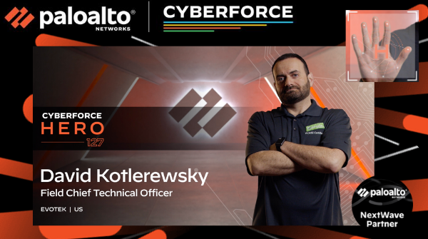 Karl_Soderlund's tweet photo. Have you seen the latest #CYBERFORCE Behind the Mask article ft. @EVOTEKtweets David Kotlerewsky? Read the story by @jeremybehrle now of @NextWavePartner CYBERFORCE Hero #127 & our 1st member to earn Strata Special Ops https://t.co/CWP780YKyX #technicalpartners #BehindTheMask https://t.co/I3HLBFh3UC