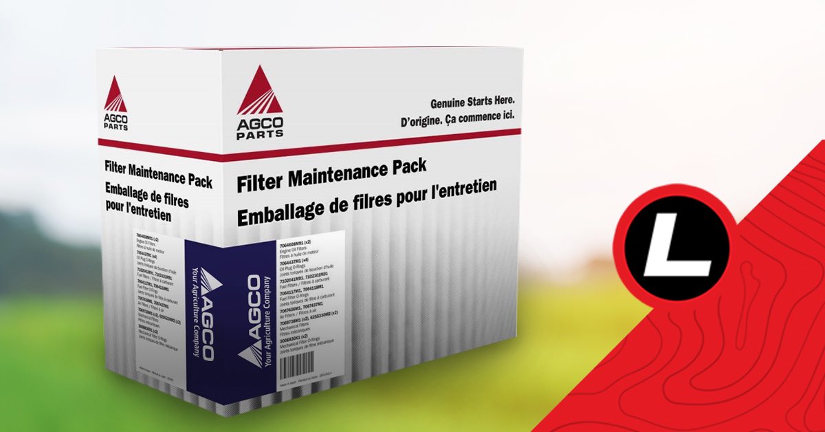 LindstromEquip's tweet photo. We have some great @AGCOcorp filter kits / packs available on our website. We have both standard and extended kits depending on how you use them. Get yours today! #filters #agriculture #agco #filterkits https://t.co/aJzEGe5rcK https://t.co/d5vqzHYMyG