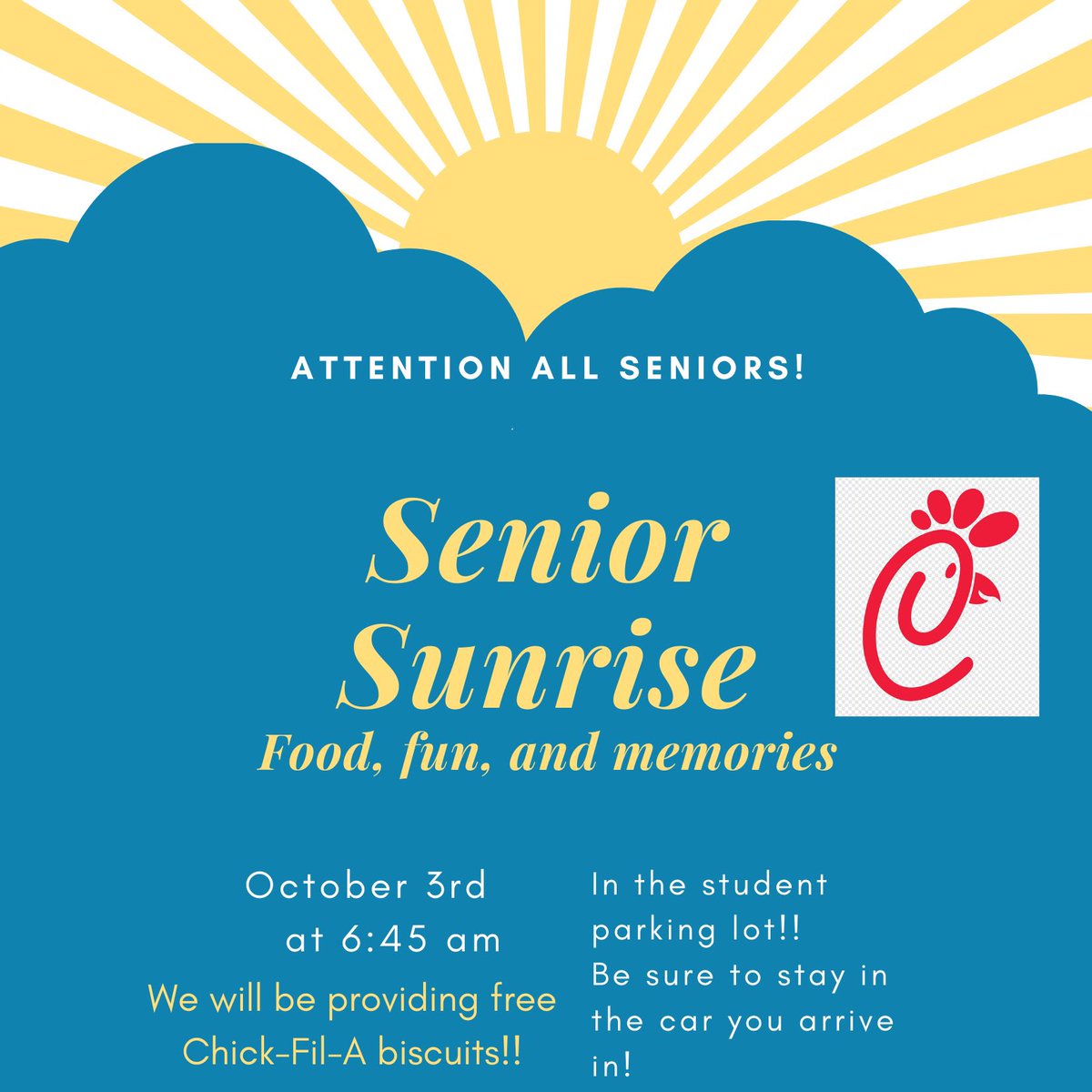 Seniors check your senior schoology page to RSVP!!!☀️
