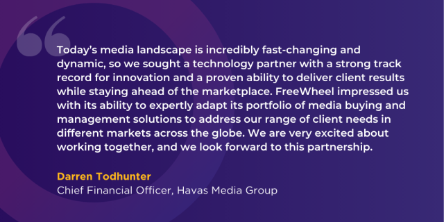 “<a href="/FreeWheel/">FreeWheel, A Comcast Company</a> impressed us with its ability to expertly adapt its portfolio of media buying + management solutions to address our range of client needs in different markets across the globe.” -Darren Todhunter, CFO <a href="/HavasMedia/">Havas Media India</a> #ComcastEmp bit.ly/3j0G2CC