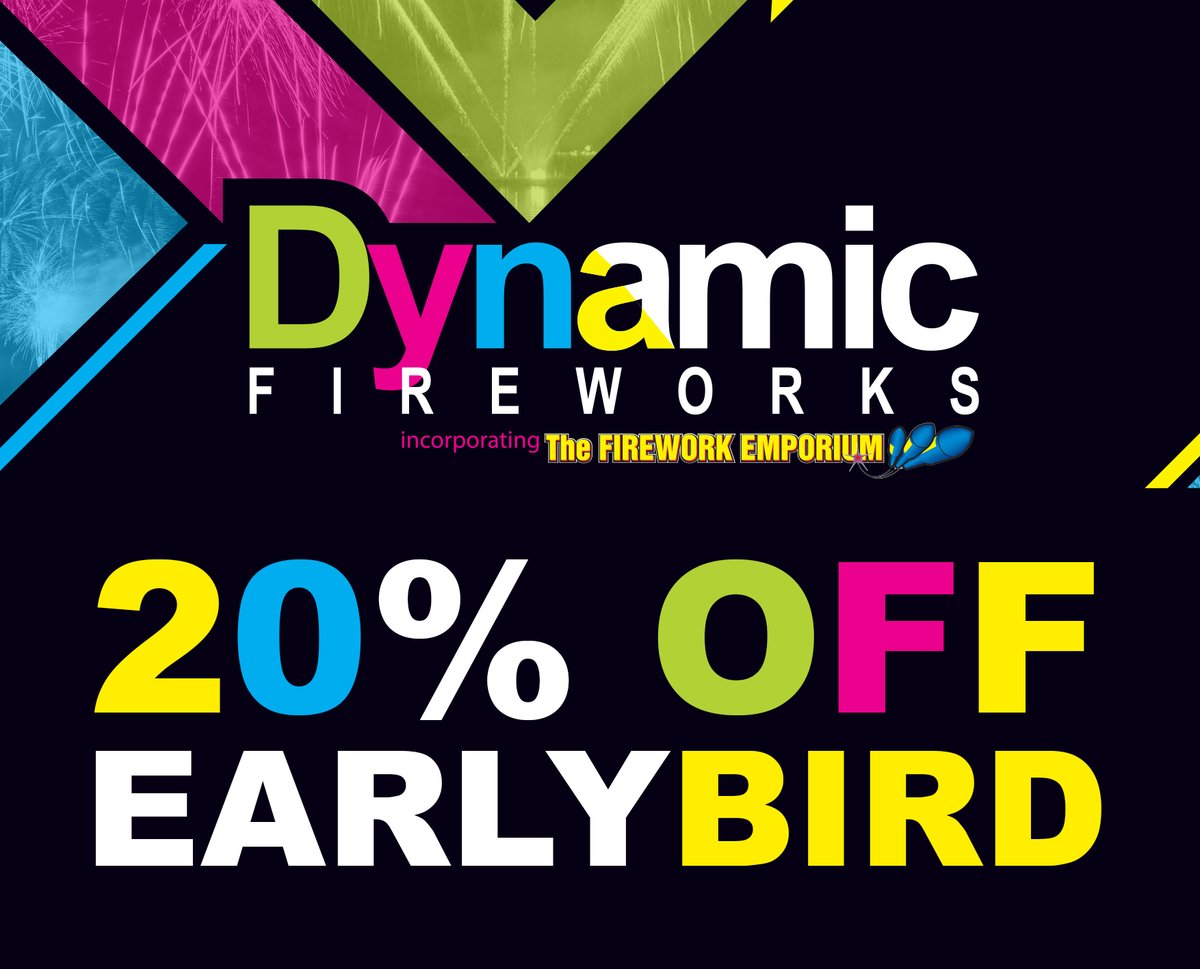 DynamicFirework's tweet image. 20% OFF - save money on your firework order! - mailchi.mp/dynamicfirewor…