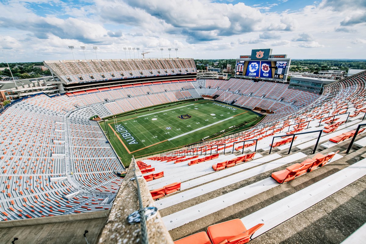 AuburnFootball's tweet photo. Jordan-Hare views 😍 https://t.co/mnSZcLsJDz