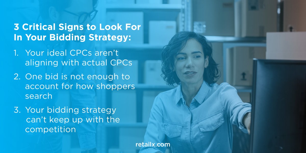 retailXofficial's tweet photo. How do you know if it’s time to make a change to your bidding strategy? Look for these 3 signs. Via @getsidecar https://t.co/2OyEcJTRsq #retailX #thedigitalfutureofretail #googleshopping #googlepaidsearch https://t.co/IkvD2qy6WA