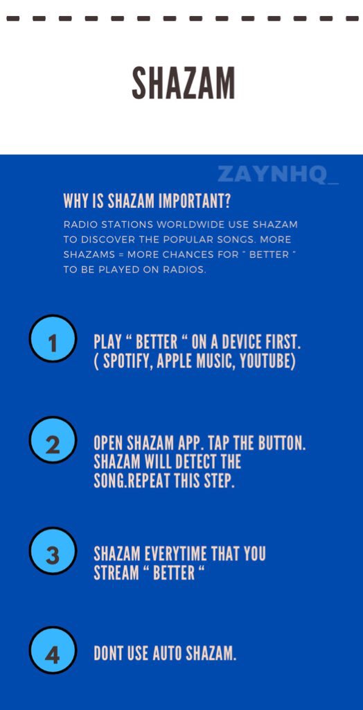 STREAMING GUIDE FOR  #BETTER - youtube, spotify, apple music and how to use shazam ! for any questions DM me i will help out !