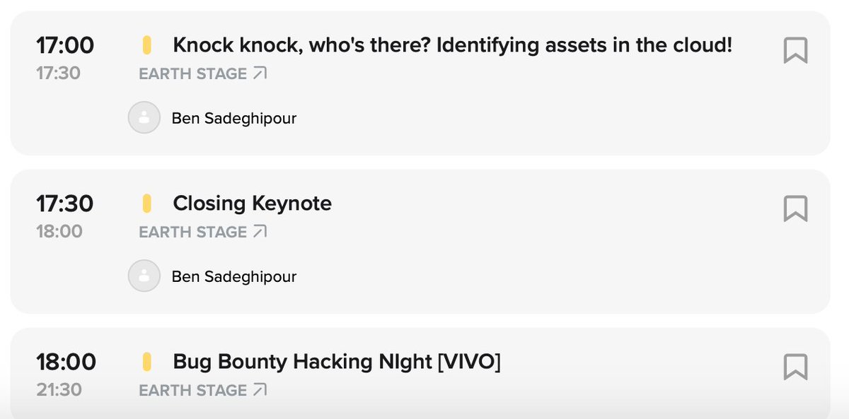 Bug Bounty Argentina (@bugbountyarg) on Twitter photo Ya hiciste tu lista de charlas favoritas de la <a href="/ekoparty/">Ekoparty | Hacking everything</a> ? acá te dejamos la agenda de nuestro espacio para el día Viernes (con horarios de Argentina, chequea tu zona horaria!) #BugBounty #pwndemic #eko2020 #bugbountytips Ya hiciste tu lista de charlas favoritas de la <a href="/ekoparty/">Ekoparty | Hacking everything</a> ? acá te dejamos la agenda de nuestro espacio para el día Viernes (con horarios de Argentina, chequea tu zona horaria!) #BugBounty #pwndemic #eko2020 #bugbountytips
