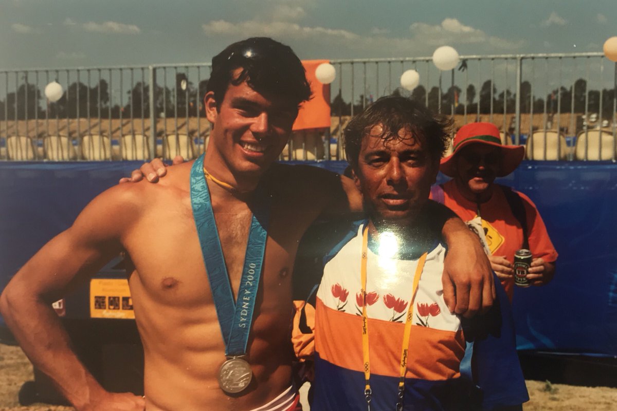 JochemVerberne's tweet photo. Happy anniversary team! 20 yrs on, the memories of our silver race still puts a smile on my face. Crossing the line and realizing we passed Germany in the last meters, priceless. Only later I realized how much I learned from you guys and our coach Jan Klerks #mysydney2000 #TeamNL https://t.co/aJQ4Vm5QSM