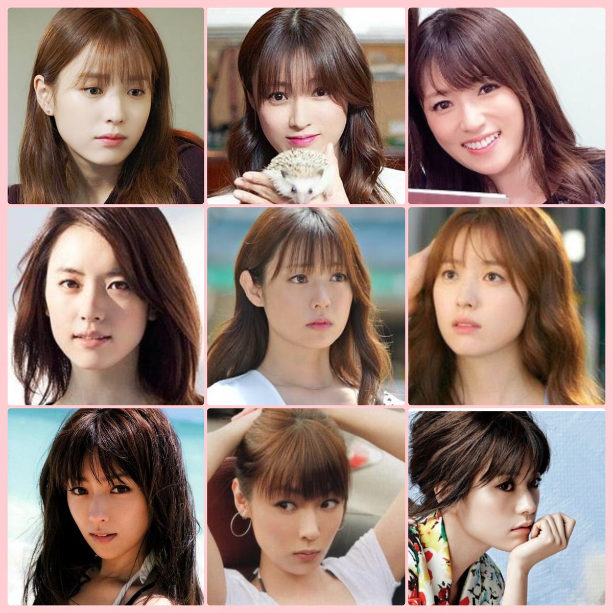 ヒロリン A Twitter Cagarinさんigでも話が ハンヒョジュさん ちゃんに似てると言われるんで ふんふん いやぁ 確かに ごちゃ混ぜにしてみた どっちがどっちだ ちゃんのデコ出しも見たくなる 遊んでごめんなさい 大好きです 深田