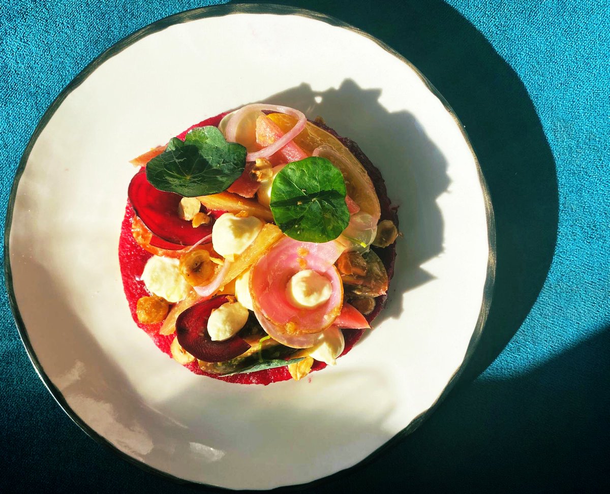 From our Para Picar menu: pastel of heritage beetroot, whipped feta, candied hazelnuts. 

#edinburgh #edinburghfood #edinburghbar