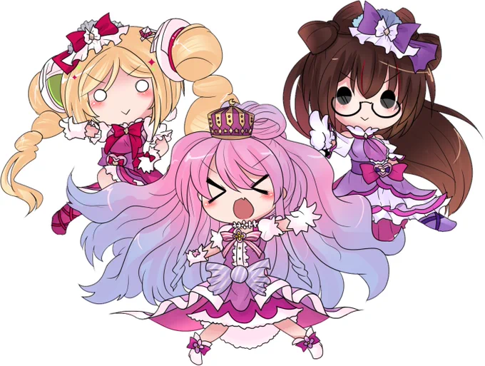 以前キュアアローラとキュアロボット描いたのでルーナたんも入れてあんぽんたん姉妹キュアにしてみました
#ルーナート
#あんぽんたん姉妹 