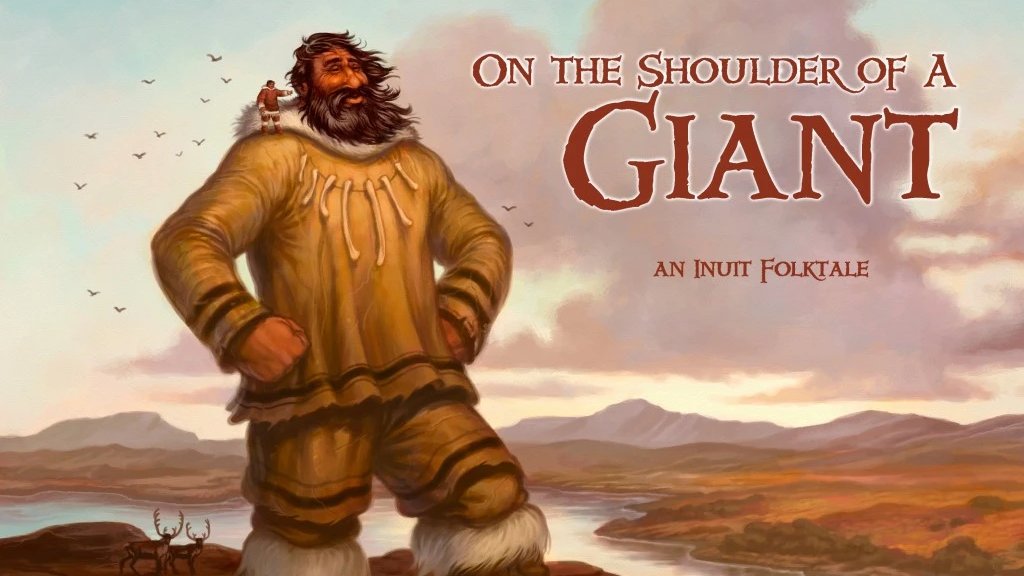 's tweet image. Traditional Learning E-Books- now available from our new *GoodMinds EBooks Catalogue*
"On the Shoulder of a Giant-an Inuit Folktale" (Gr3-8)
Inukpak was big, even for a giant!
goodmindsebooks.com/collections/tr….   #FNMIed