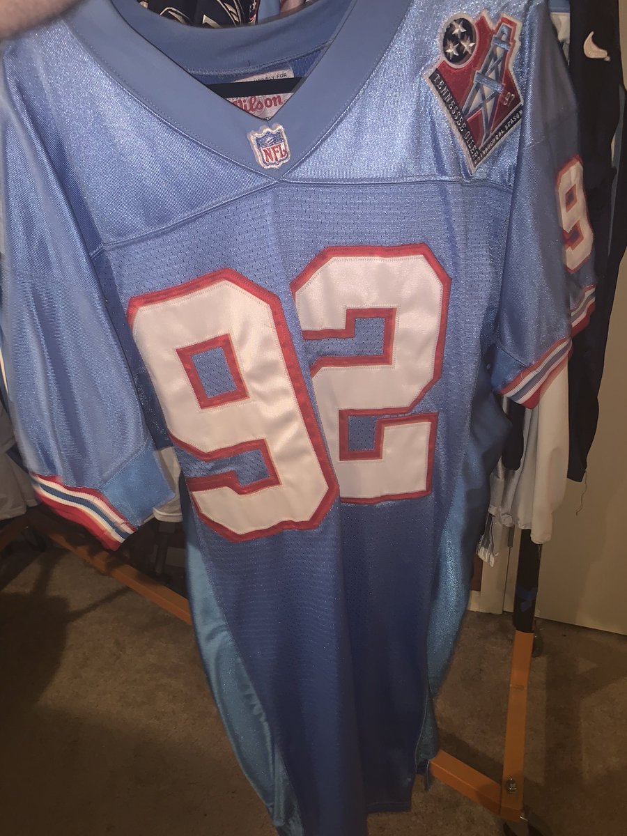 Q10a. Picture time. Nobody has more Titans jerseys than Preston ( @TheRealPres10).From his collection, whose jersey is this?Give your answer in the next tweet in the thread.