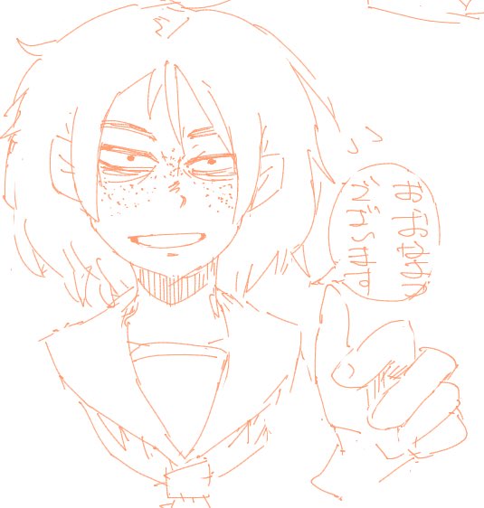 そういえばバナナちゃんには綿アメちゃんという過渡期があったのをこそっと
2枚目と3枚目は先ほど描いた落書きです 