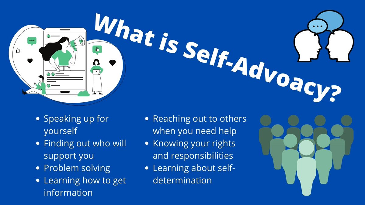 UIW_LifeSkills's tweet photo. Self-advocacy can cover a broad variety of aspects in your life. All aspects of your life are important to your development and if you ever feel like you need something changed, you have a right to request and discuss the need for it. #LSLessons https://t.co/l2iMWDQY5n