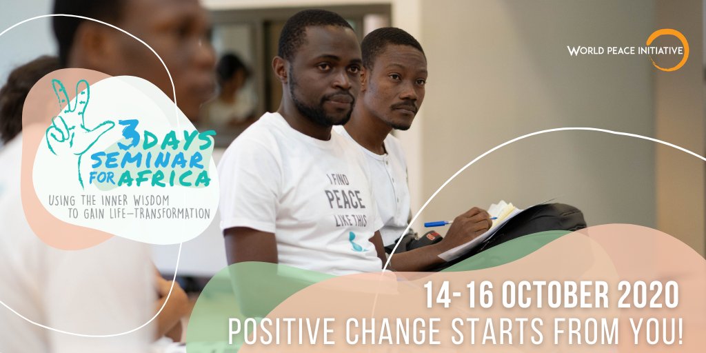 Do you want to know more?
This free event happening next month is a wonderful opportunity for you to deepen your self-knowledge and self-awareness for positive life transformation.
Find more details here ⏩ bit.ly/2FI2TEb
And REGISTER right NOW!
#wpi #pr #peace #africa
