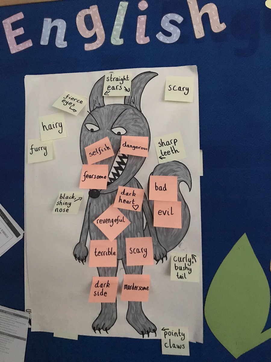 dunelmclass's tweet image. We have been describing The Big Bad Wolf!