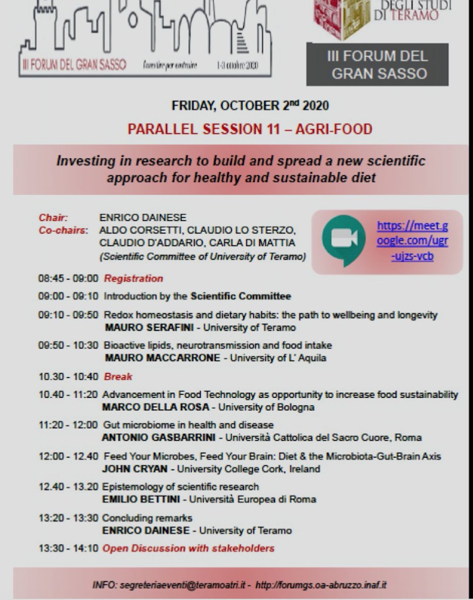 Adele Costabile (@adele759) on Twitter photo <a href="/UoR_LifeScience/">UR Life and Health Sciences</a>
<a href="/ClinicalMsc/">MSc Clinical Neuroscience</a>
<a href="/NutritionRoe/">Nutrition@Roehampton</a> <a href="/adele759/">Adele Costabile</a>
Save this date! 2nd of October 2020
Virtual Webinar on "Investing in research to build and spread a new scientific approach for healthy and sustainable diet" Please to join follow this link meet.google.com/ugr-ujzs-vcba <a href="/UoR_LifeScience/">UR Life and Health Sciences</a>
<a href="/ClinicalMsc/">MSc Clinical Neuroscience</a>
<a href="/NutritionRoe/">Nutrition@Roehampton</a> <a href="/adele759/">Adele Costabile</a>
Save this date! 2nd of October 2020
Virtual Webinar on "Investing in research to build and spread a new scientific approach for healthy and sustainable diet" Please to join follow this link meet.google.com/ugr-ujzs-vcba