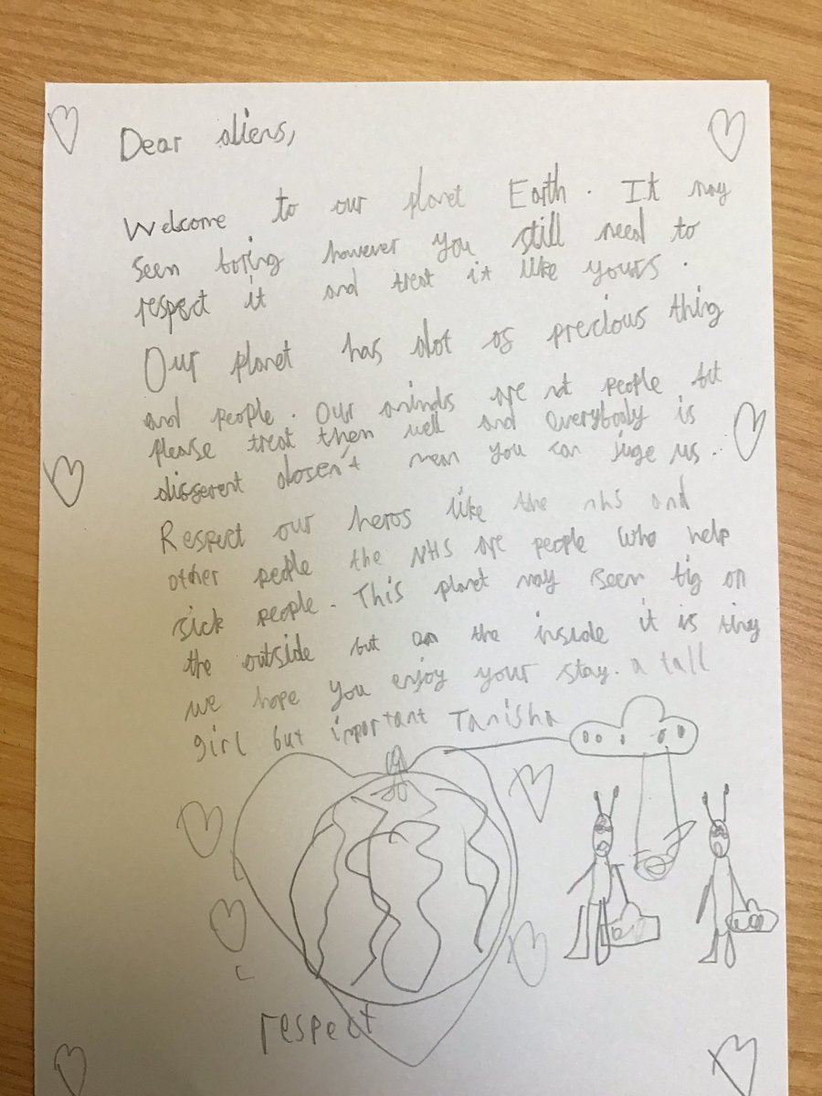 cockington_pri's tweet photo. #WordsForTheWorld. The whole school had enjoyed spending time thinking about our place in the world in response to Oliver Jeffer’s beautiful book ‘Here We Are’.🌍 https://t.co/qAol9YqBQg
