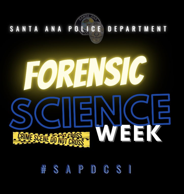 SantaAnaPD's tweet photo. #SAPDCSI #funfactsoftheday 🧪🧬🔍📸🔬 #themoreyouknow #nationalforensicscienceweek #sciencerocks
Stay tuned ... #SantaAnaPD Forensic Science Inv Unit personnel will be doing a demo on how YOU can extract 🧬 from a 🍓 at home! Don’t miss it! https://t.co/Upv3vqtiQk