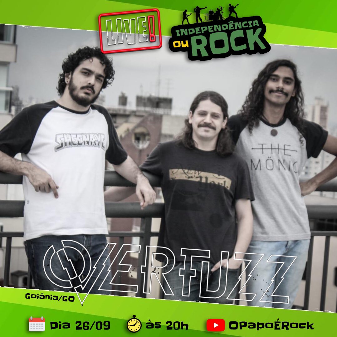 overfuzzbr's tweet photo. Sábado agora (26/09) estaremos no canal do YouTube do O PAPO É ROCK a partir das 20h.

Fizemos versões repaginadas pra duas músicas do nosso disco "Signs of Reality". 

Seguimos firmes no isolamento social, então nos reinventamos aqui, cada um da sua casa, segue o thread 👇 https://t.co/dzpagn8g06