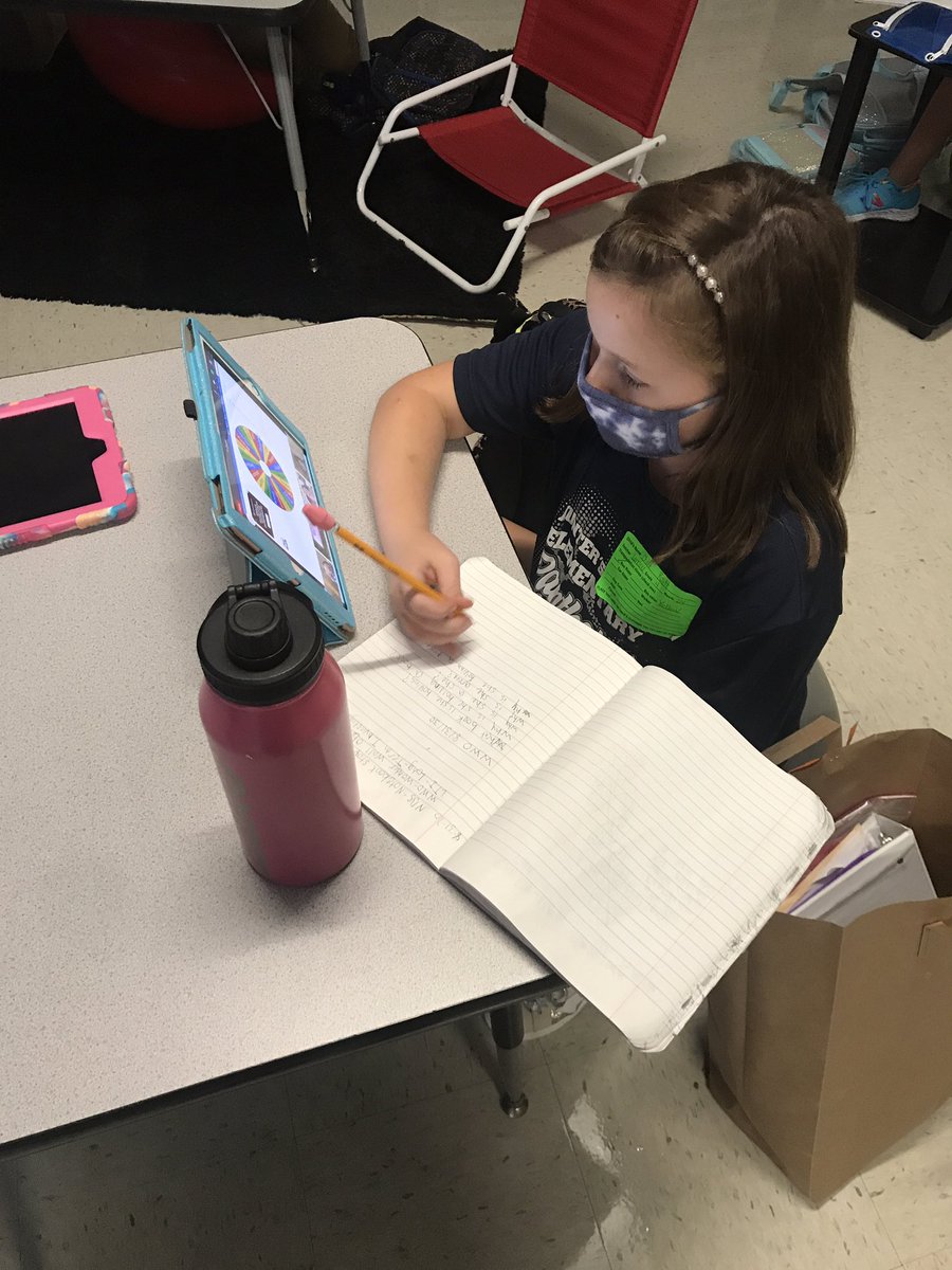 LutzK8_AP's tweet photo. Hybrid model in action! Finally in the flow of things and procedures down pat. So proud of these kiddos 📚📝👩🏻‍🏫 #elearning #brickandmortar #mathandscience #coteach @pahlc https://t.co/2gQ0qMPgl2