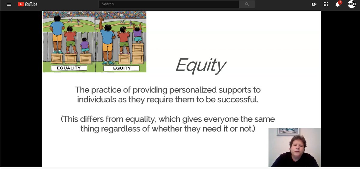 SueTarr's tweet photo. @SHAPE_America past president @jlobianc sharing great stuff about equity, diversity, &amp; inclusion #MNDAPE20 https://t.co/KFXEHpAEHk