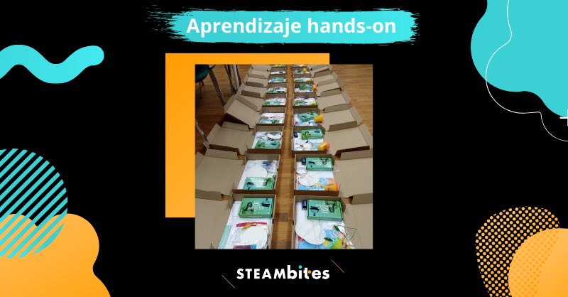 STEAMbites_'s tweet photo. ✨ Una de las esencias de nuestros cursos es el aprendizaje hands-on, aprenderemos “tocando la ciencia y la tecnología”
📦 Por eso nuestros cursos incluyen un kit con todos los materiales necesarios
@atresFormacion @tecnopole #STEAM #online #STEAMbites #extraescolares https://t.co/0ZmL7imPrY