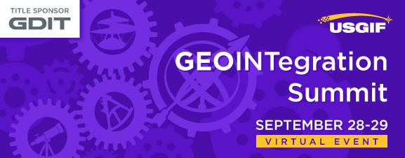 USGIFypg's tweet photo. The @USGIF #GEOINTegration Summit is in just four days! Make sure you register for this virtual event with speakers you care about and an agenda tailored to help you get the most out of the Summit. It’s happening September 28-29. Register now! https://t.co/TVrBnjVC0O https://t.co/ujs1NFJKdi