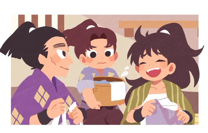 ✿お題:土井半助・山田伝蔵
#nin_draw 