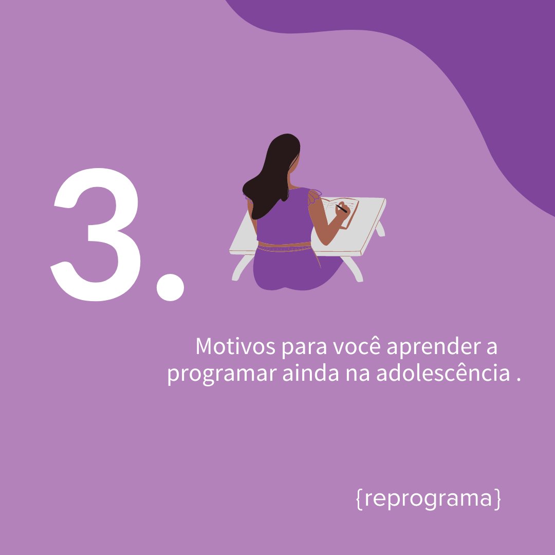ReprogramaBr's tweet photo. Você ainda está com dúvidas se a {reprograma} teens é para você?
Temos três ótimos motivos para você se inscrever agora mesmo no nosso processo seletivo.
Vamos juntas!
Inscrições e todas as informações no link: https://t.co/hF2WCIamhy
#vocênareprograma #reprogramateens #b3 https://t.co/OnszQngekc